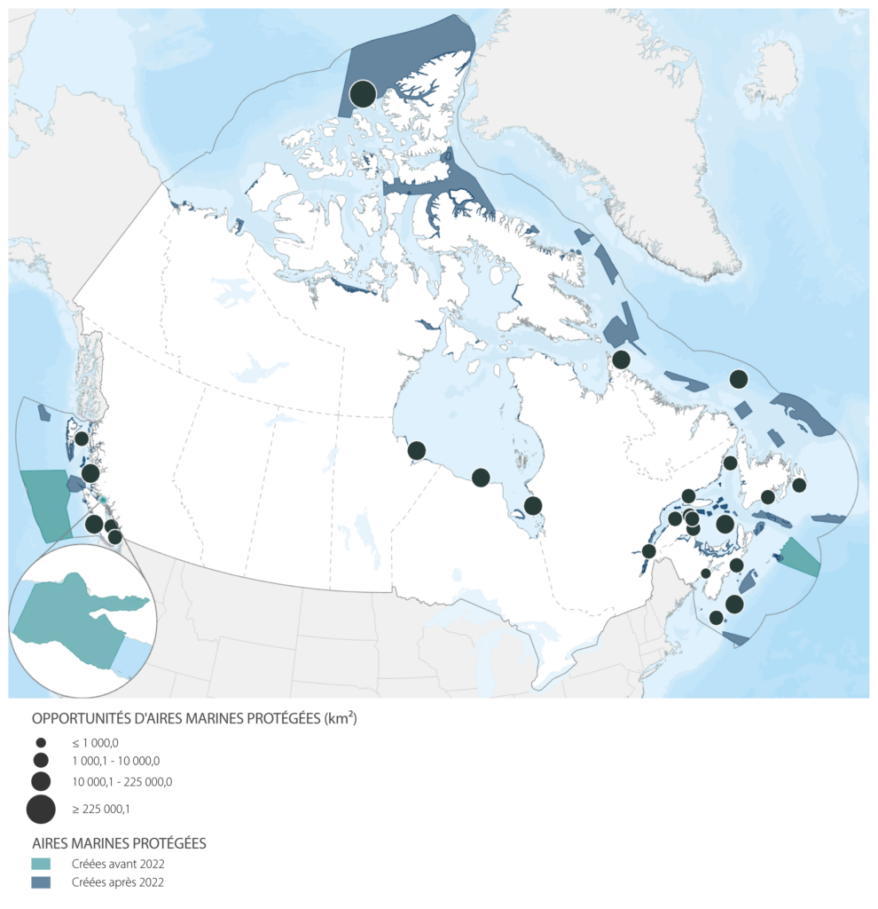 Map des océans du Canada